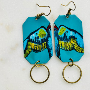 One-of-a-Kind Earrings: Swallow series