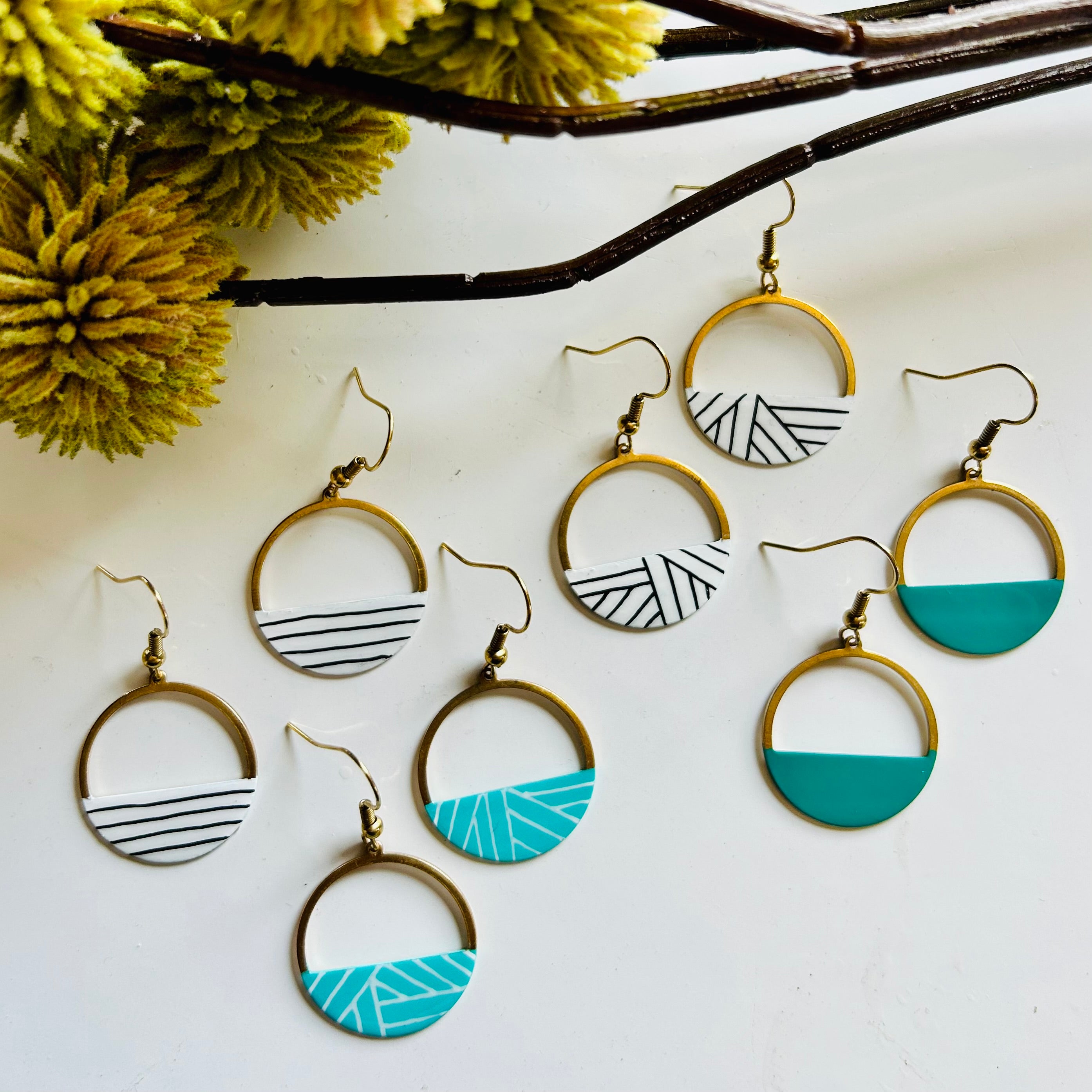 Crescent Hoop Earrings-Vibe