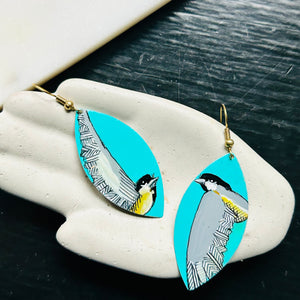 One-of-a-Kind Earrings: Chickadee series