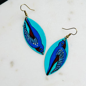 One-of-a-Kind Earrings: Swallow series