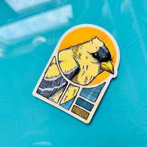 American Goldfinch Vinyl Sticker