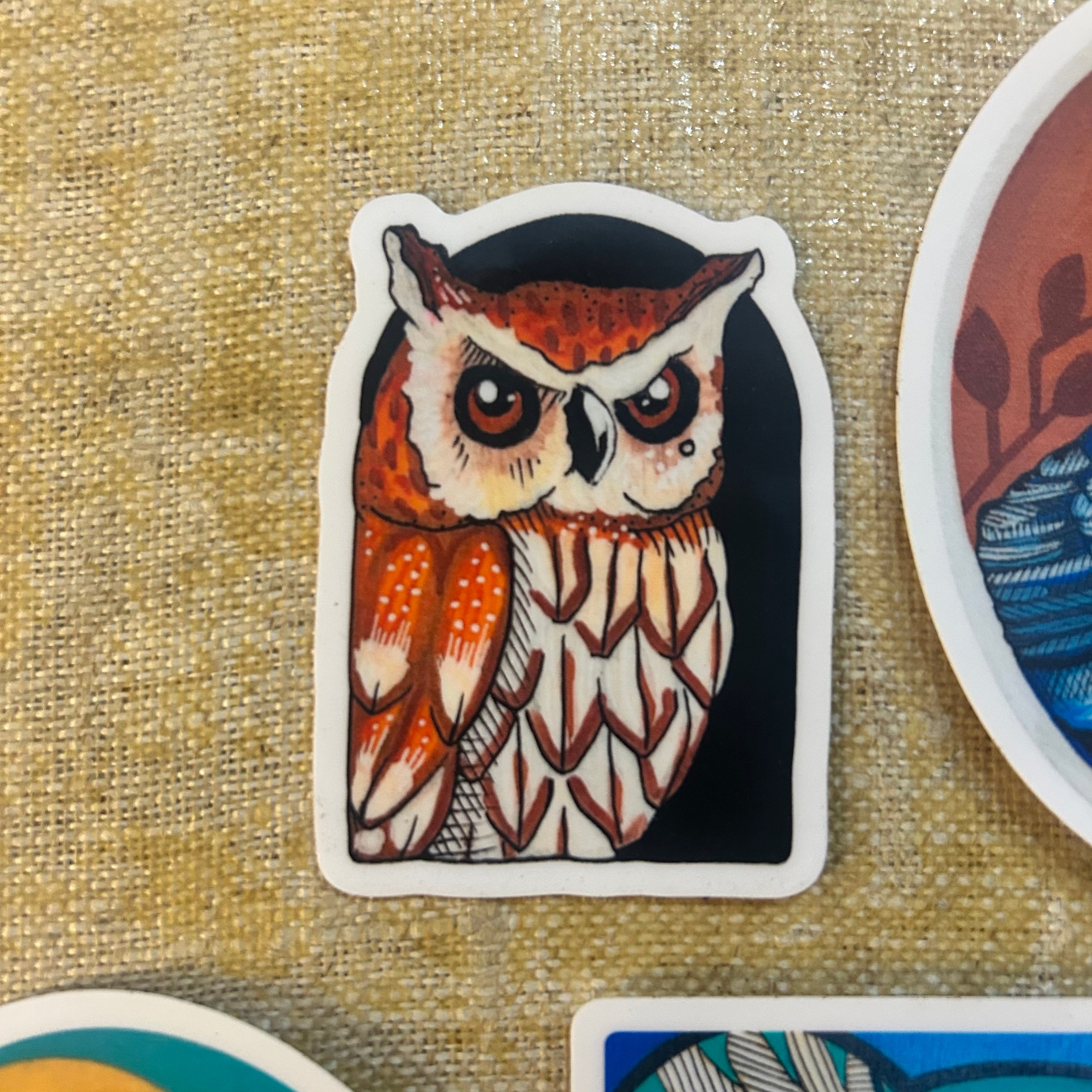 Great Horned Owl Vinyl Sticker