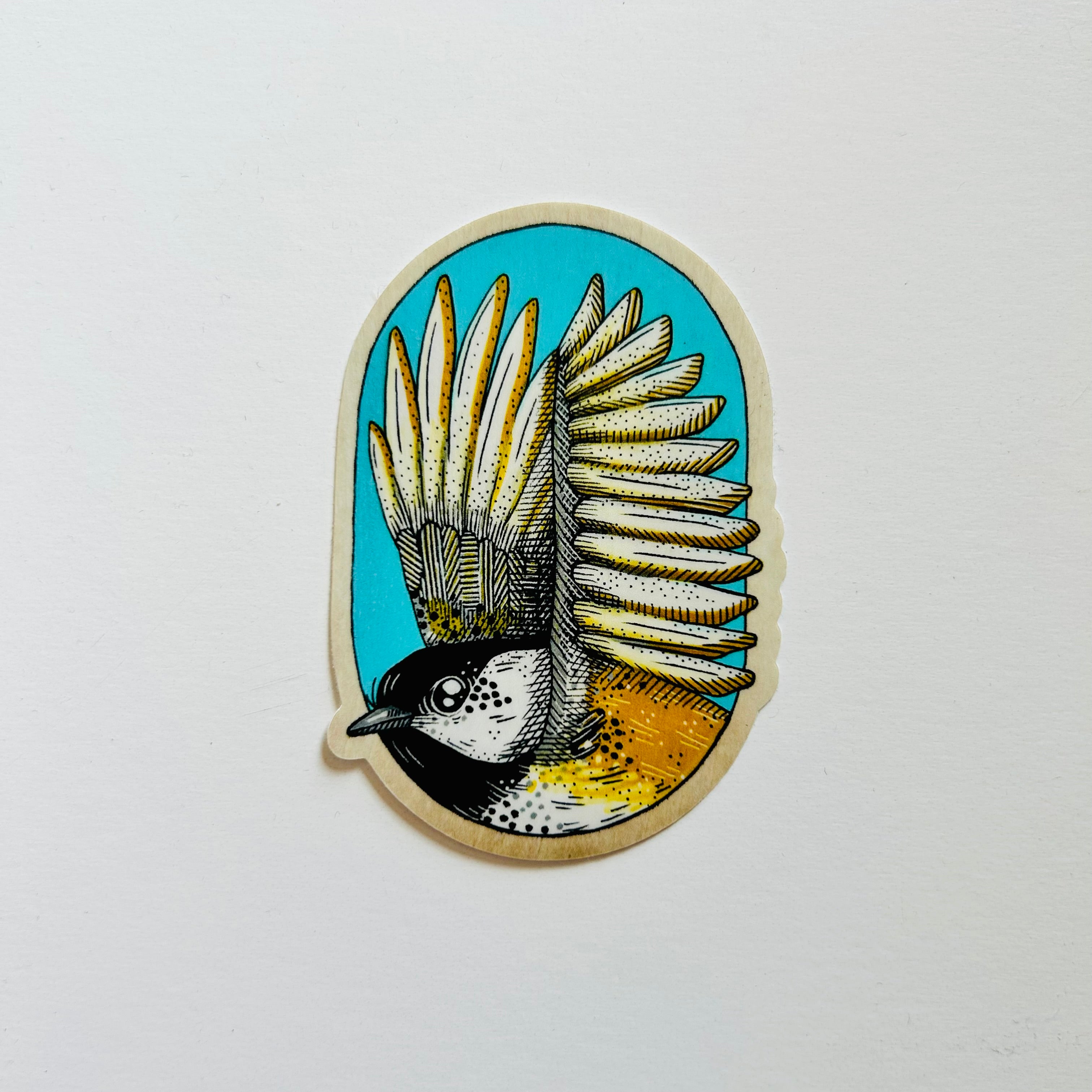 Flying Chickadee Sticker