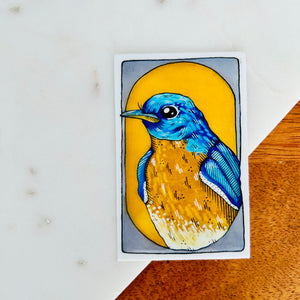 Bluebird Portrait Vinyl Sticker