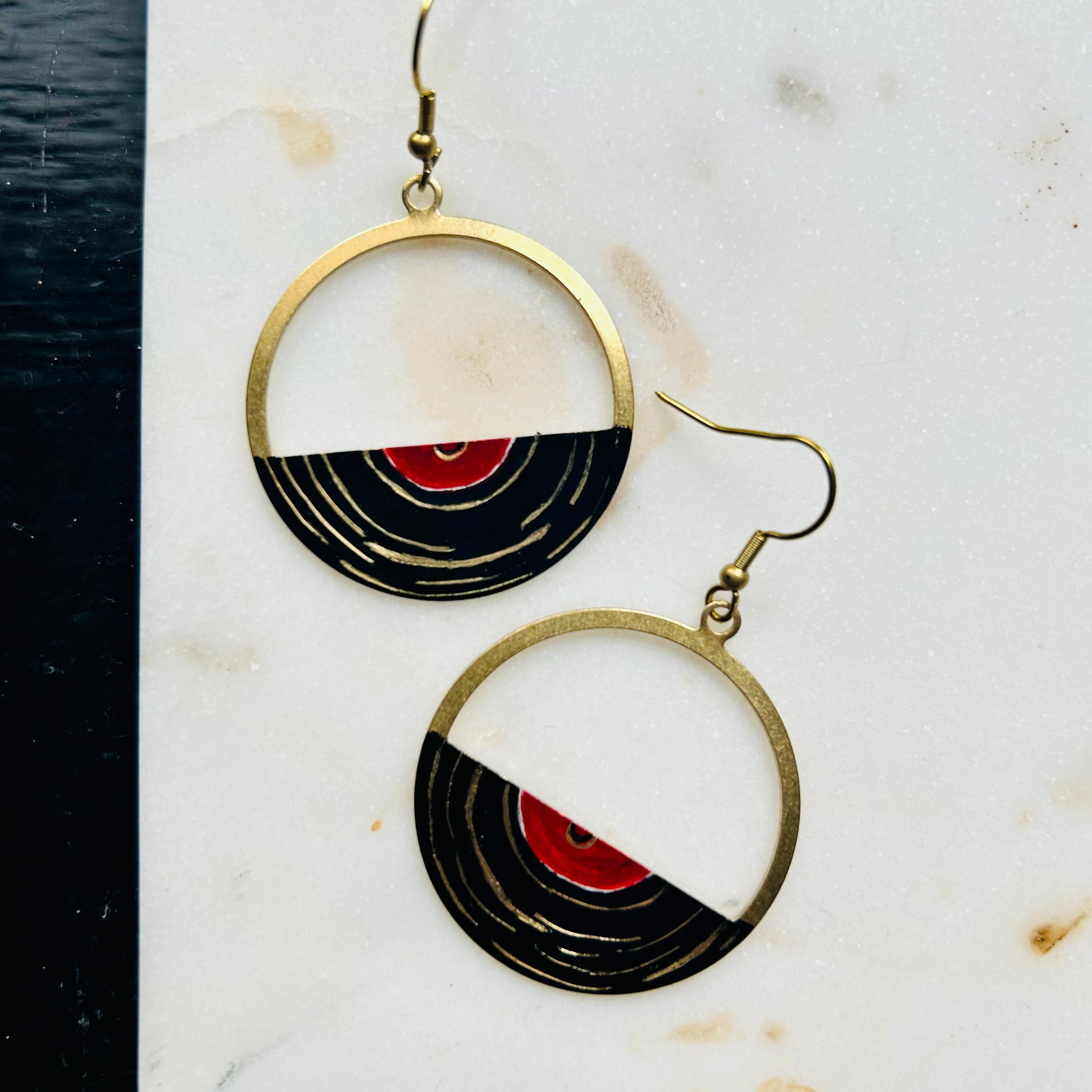 Record Store Earrings