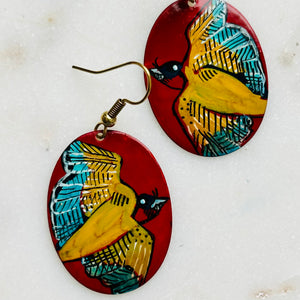 One-of-a-Kind Earrings: Swallow series