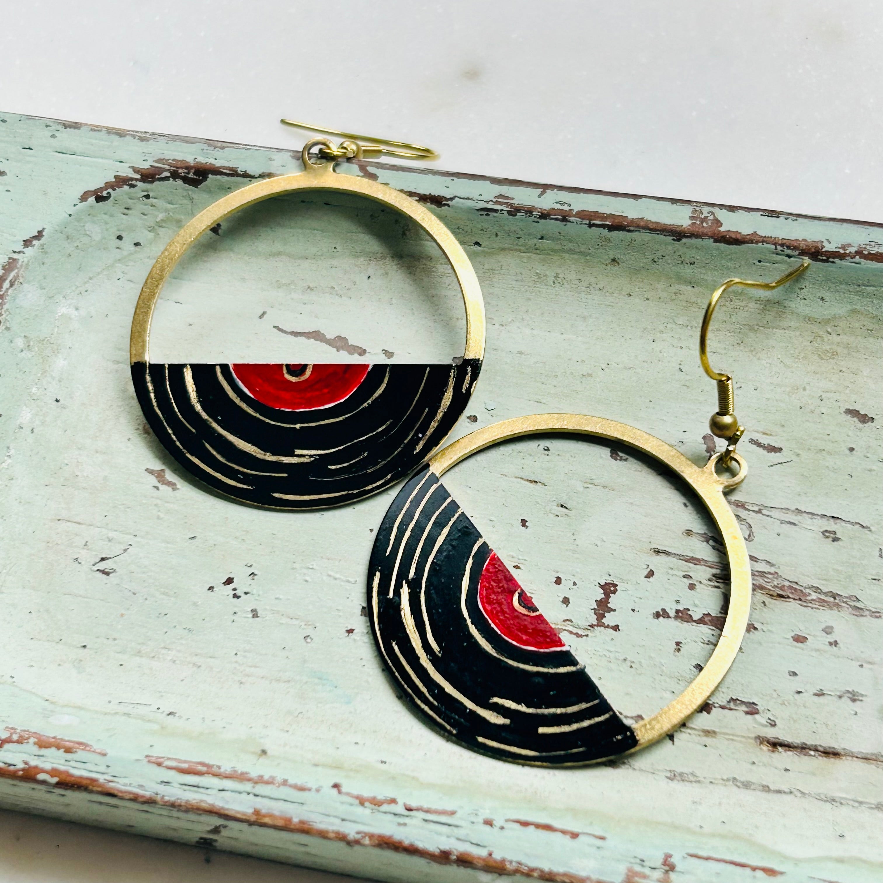 Record Store Earrings