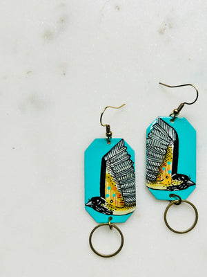 One-of-a-Kind Earrings: Chickadee series