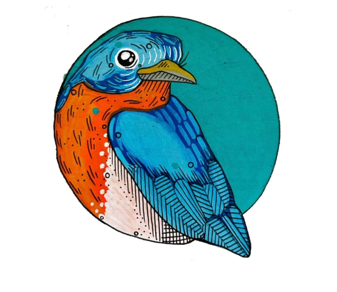 Bluebird Vinyl Sticker