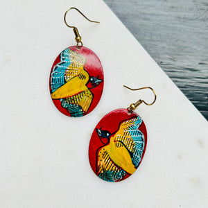 One-of-a-Kind Earrings: Swallow series