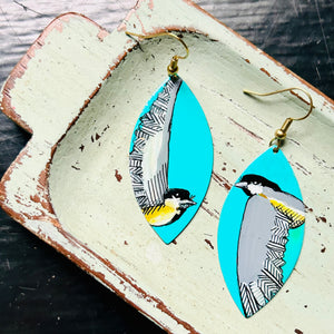 One-of-a-Kind Earrings: Chickadee series