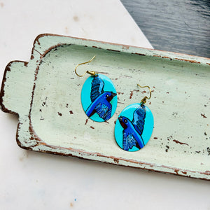 One-of-a-Kind Earrings: Swallow series