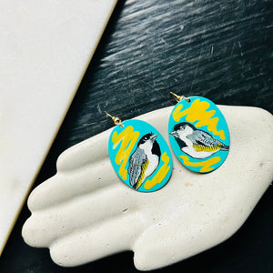 One-of-a-Kind Earrings: Chickadee series