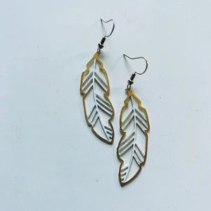 Dove Feather Earrings