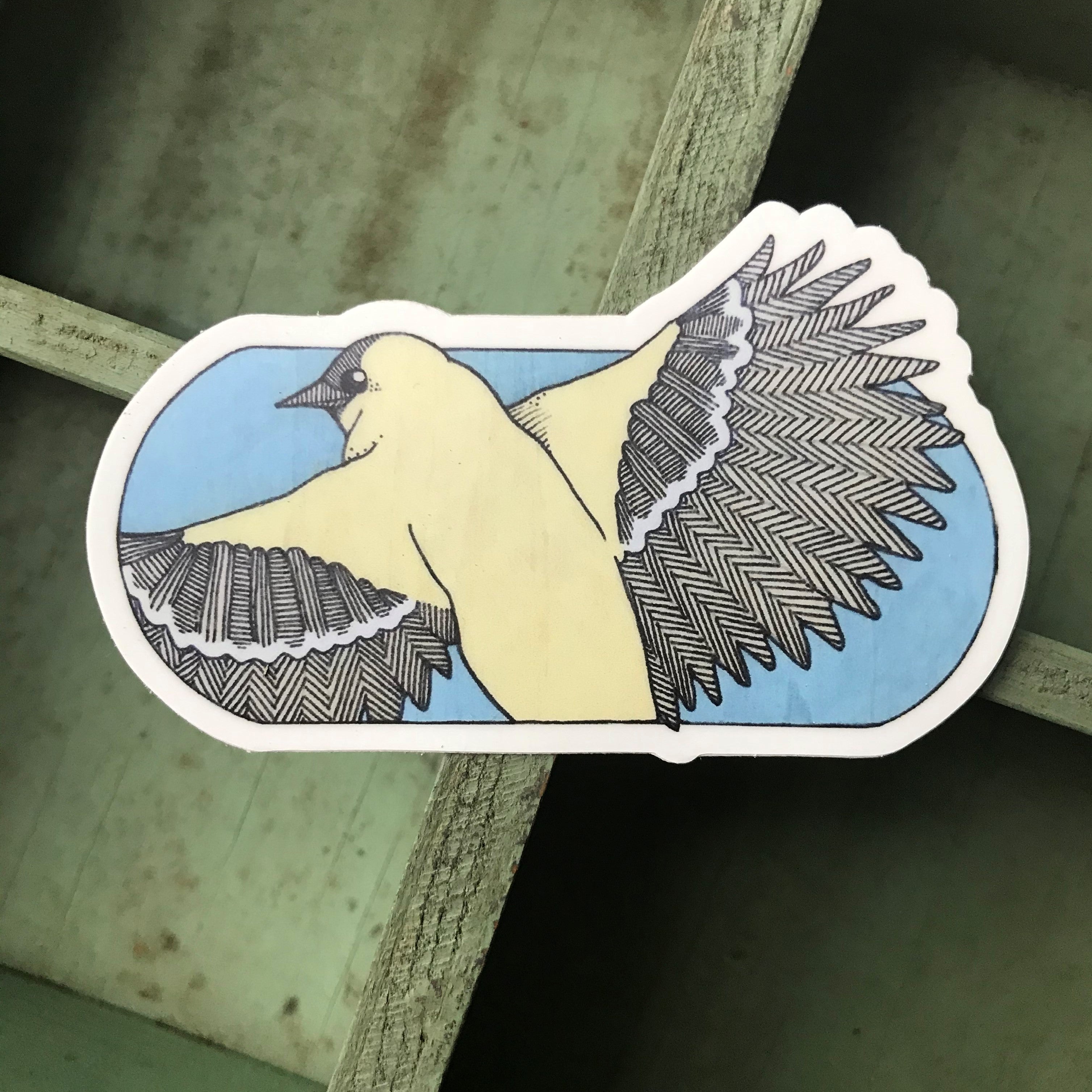 Canary Vinyl Sticker