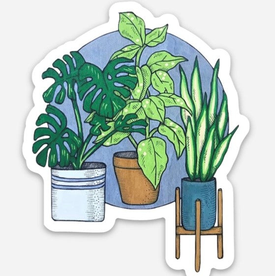 House Plants Vinyl Sticker