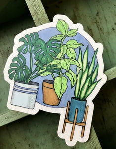 House Plants Vinyl Sticker