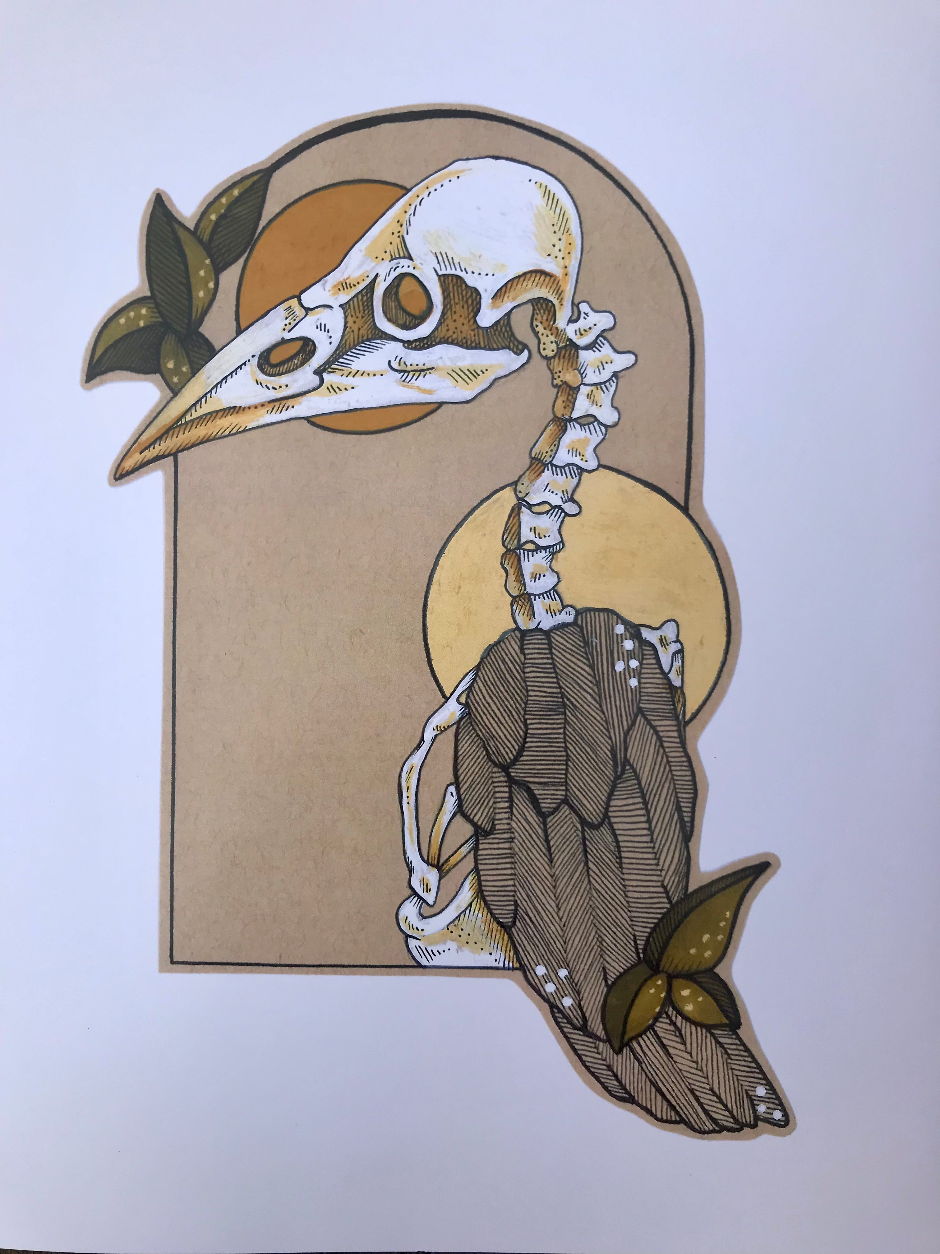 Feather & Bone Print