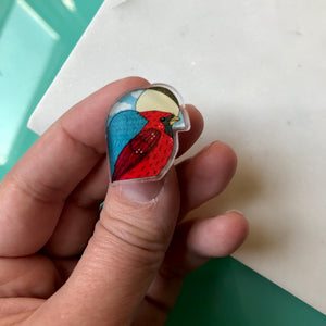 Cardinal Acrylic Pin