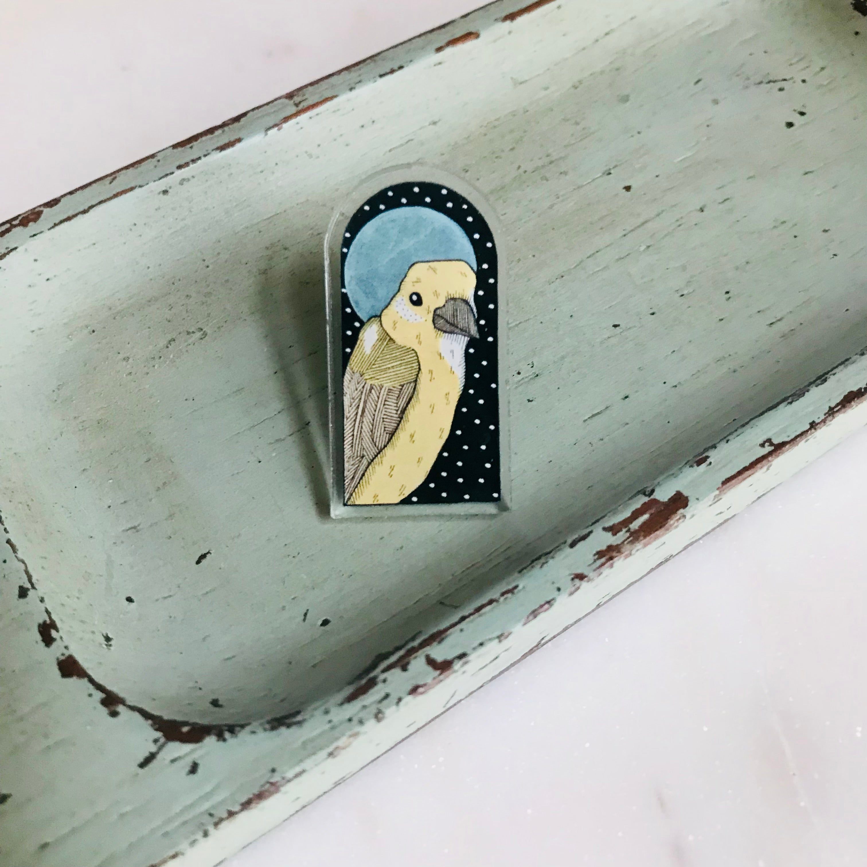 Canary Arch Acrylic Pin