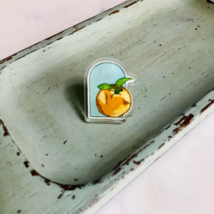 Sweet Orange Acrylic Pin