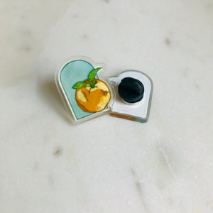 Sweet Orange Acrylic Pin